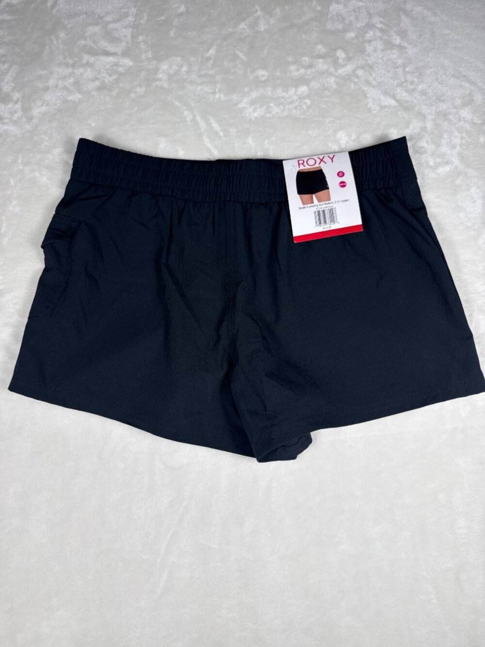 Roxy Womens Black Stretch Swim Boardshorts With UPF 50+ Size Medium 3 1/4-Inch I - Picture 6 of 8